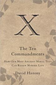 Cover of: Ten commandments by David Hazony