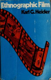 Cover of: Ethnographic film