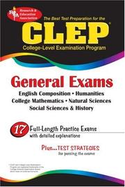 Cover of: CLEP General Exam (REA) - The Best Test Prep for the CLEP General Exam (Test Preps)