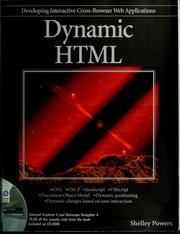 Cover of: Dynamic HTML by Shelley Powers