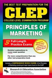 Cover of: best test preparation for the CLEP: College-Level Examination Program in principles of marketing
