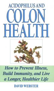 Cover of: Acidophilus & Colon Health by David Webster