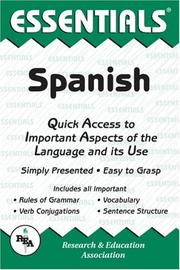 Cover of: The essentials of Spanish by Ricardo Gutiérrez Mouat