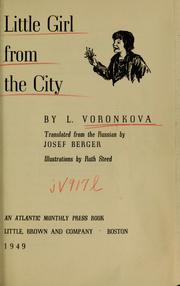 Cover of: Little girl from the city