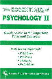Cover of: The essentials of psychology by Linda Leal