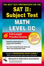 Cover of: The best test preparation for the SAT II, subject test (achievement test) by Research and Education Association