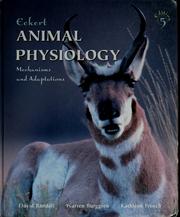 Cover of: Eckert animal physiology by David J. Randall