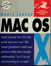Cover of: Mac OS X by Maria Langer