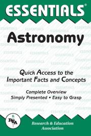 Cover of: The essentials of astronomy