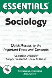 Cover of: The essentials of sociology