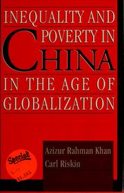 Cover of: Inequality and poverty in China in the age of globalization