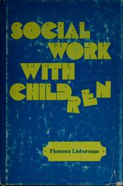 Cover of: Social work with children