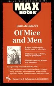 Cover of: John Steinbeck's of Mice and Men (Cliff / Monarch / Barron's Book Notes) by Joseph E. Scalia, Lena Shamblin