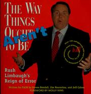 Cover of: The way things aren't by Steve Rendall
