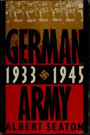 Cover of: The German Army, 1933-45