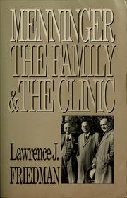 Cover of: Menninger by Lawrence J. Friedman