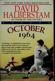 Cover of: October 1964 by David Halberstam, David Halberstam