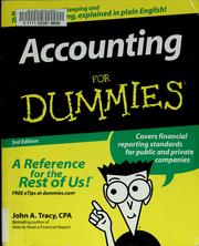 Cover of: Accounting for dummies by John A. Tracy
