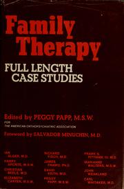Cover of: Family therapy by Peggy Papp