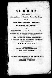 Cover of: A Sermon preached in St. Andrew