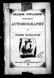 Cover of: Mark Twain's (burlesque) autobiography and first romance by Mark Twain