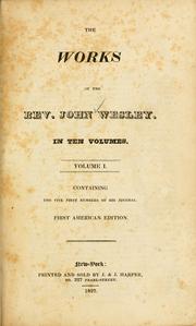 Cover of: The Works of the Rev. John Wesley