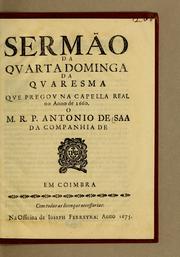 Cover of: Sermão da quarta dominga da quaresma