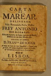 Cover of: Carta de marear by António do Rosário