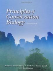 Cover of: Principles of conservation biology by Martha J. Groom