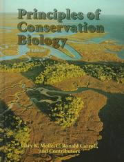 Principles of conservation biology by Gary K. Meffe