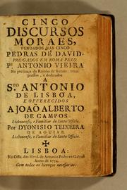 Cover of: Cinco discursos moraes, fundados nas cinco pedras de David