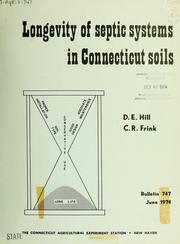 Cover of: Longevity of septic systems in Connecticut soils