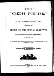 Cover of: The "crédit foncier"