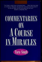 Cover of: Commentaries on a Course in miracles