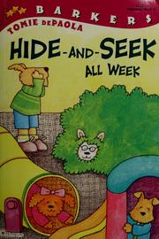 Cover of: Hide-and-seek all week by Jean Little