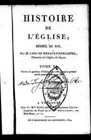 Cover of: Histoire de l'église: dédié au roi