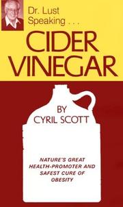 Cover of: Cider Vinegar by Cyril Scott