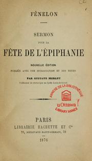 Cover of: Sermon pour la fete de l'Epiphanie