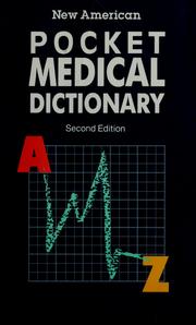 Cover of: New American pocket medical dictionary