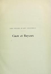 Cover of: Caen et Bayeux by Henri Prentout