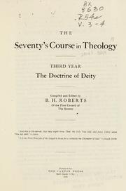 Cover of: The Seventy's Course in Theology, Third Year: The Doctrine of Deity