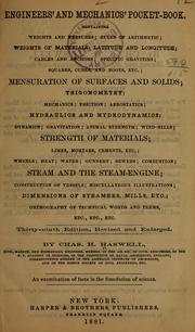 Engineers' and mechanics' pocket-book ... by Charles Haynes Haswell