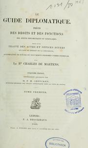 Le Guide diplomatique by Karl von Martens