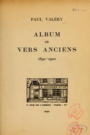 Cover of: Album de vers anciens