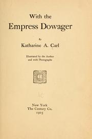 Cover of: With the Empress dowager