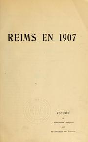 Cover of: Reims en 1907 by Association française pour l'avancement des sciences