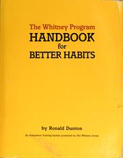 Cover of: The Whitney program handbook by Ronald Dunton