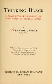 Cover of: Thinking black by Crawford, Daniel