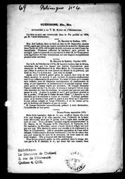 Cover of: Guérisons, etc. etc., attribuées à la V. M. Marie de l'Incarnation