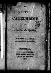 Cover of: Le Petit catéchisme du diocèse de Québec